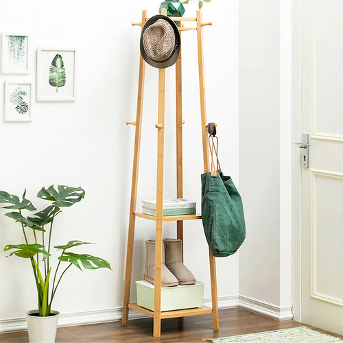 Vihaan Bamboo Coat Rack Temple Webster